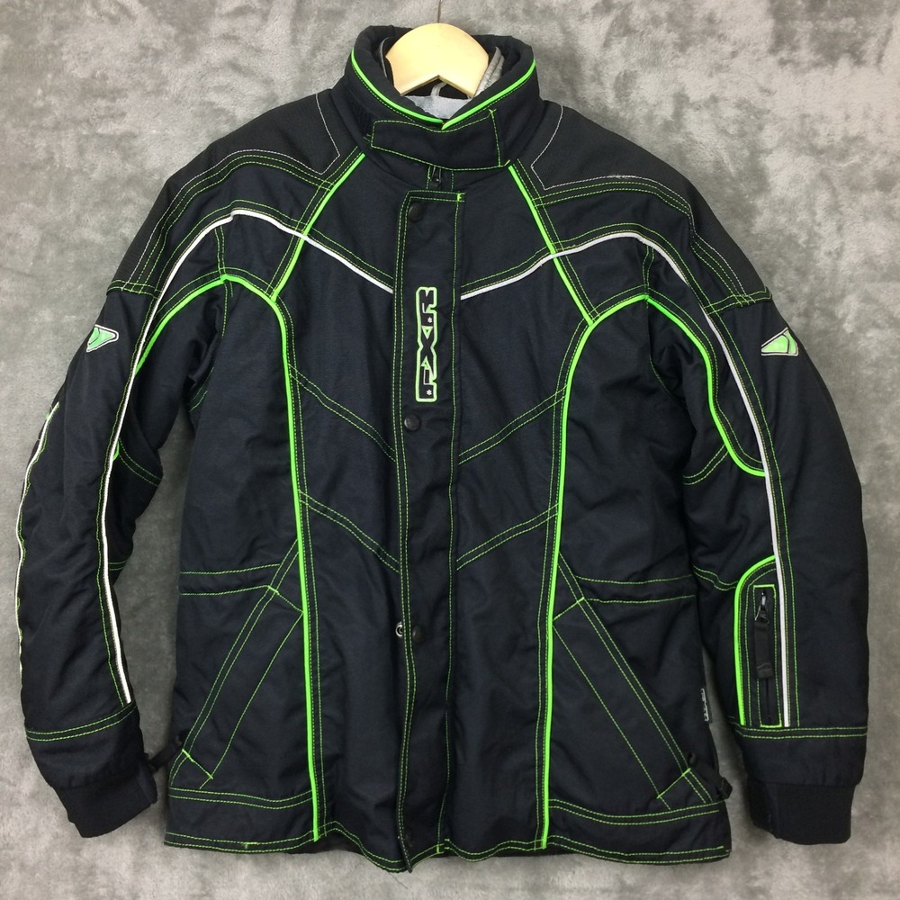 FXR Racing Snowmobile Jacket with Liner Womens 6 Black Winter Sledding Gear